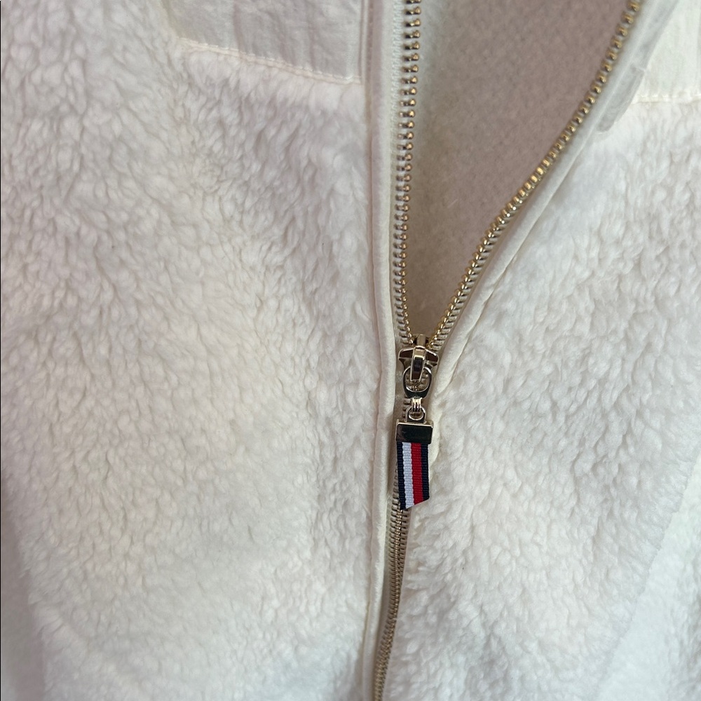 Tommy Hilfiger Cream Teddy Jacket - Picture 6 of 6